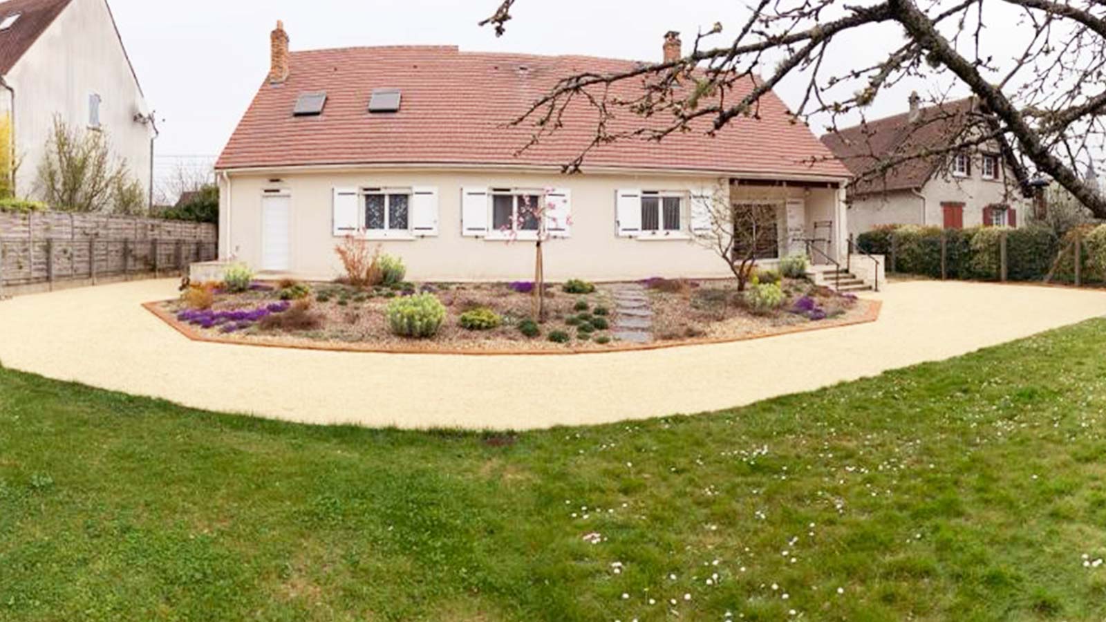 Amenagement graviers stabilisé